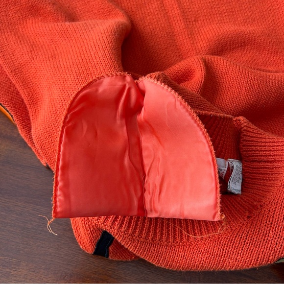 Vintage Colleen’s Collectibles 90’s Orange Halloween Cat Pullover Sweater - Picture 11 of 12